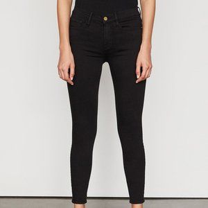 Frame Womwn's Black Jeans Le Garcon NOIR Size 24